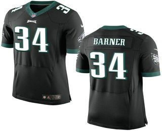 Men's Philadelphia Eagles #34 Kenjon Barner Black Alternate NFL Nike Elite Jersey Men's Philadelphia Eagles #34 Kenjon Barner Black Alternate NFL Nike Elite Jersey