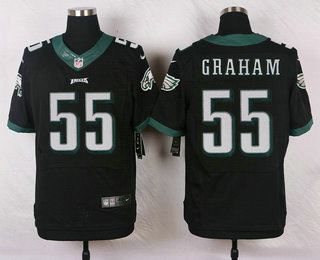 Men's Philadelphia Eagles #55 Brandon Graham Black Alternate NFL Nike Elite Jersey