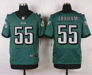 Men's Philadelphia Eagles #55 Brandon Graham Midnight Green Team Color NFL Nike Elite Jersey