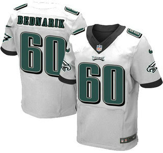 Men's Philadelphia Eagles #60 Chuck Bednarik White Retired Player NFL Nike Elite Jersey