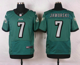 Men's Philadelphia Eagles #7 Ron Jaworski Midnight Green Retired Player NFL Nike Elite Jersey