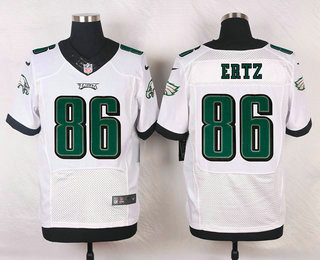 Men's Philadelphia Eagles #86 Zach Ertz White Road Stitched NFL Nike Elite Jersey