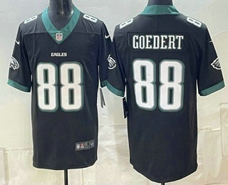 Men's Philadelphia Eagles #88 Dallas Goedert Black Vapor Limited Jersey