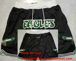 Men's Philadelphia Eagles Black Just Don Shorts