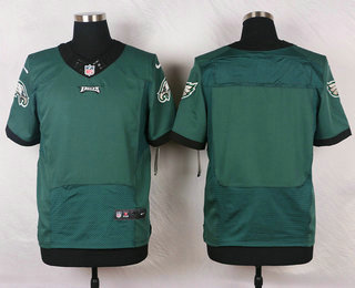 Men's Philadelphia Eagles Blank Midnight Green Team Color NFL Nike Elite Jersey