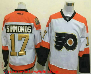 mens philadelphia flyers claude giroux reebok orange premier alternate jersey