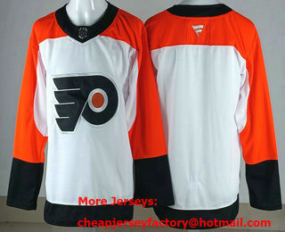 Men's Philadelphia Flyers Blank White Authentic Jersey