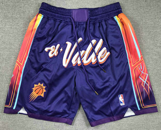 Men's Phoenix Suns Purple 2023 City Icon Swingman Shorts