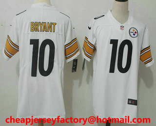 Men's Pittsburgh Steelers #10 Martavis Bryant White 2017 Vapor Untouchable Stitched NFL Nike Limited Jersey