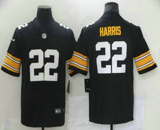 Men's Pittsburgh Steelers #22 Najee Harris Black 2021 Vapor Untouchable Stitched NFL Nike Throwback Limited Jersey