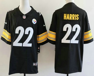 Men's Pittsburgh Steelers #22 Najee Harris Limited Black Vapor Jersey
