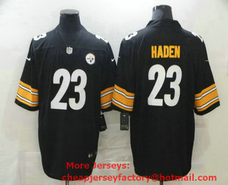 Men's Pittsburgh Steelers #23 Joe Haden Black 2017 Vapor Untouchable Stitched NFL Nike Limited Jersey