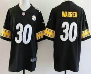 Men's Pittsburgh Steelers #30 Jaylen Warren Limited Black Vapor Jersey