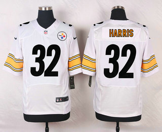 Men's Pittsburgh Steelers #32 Franco Harris White Retired Player NFL Nike Elite Jersey