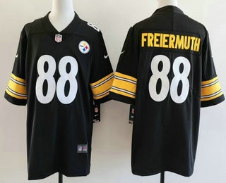 Men's Pittsburgh Steelers #88 Pat Freiermuth Limited Black Vapor Jersey