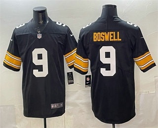 Men's Pittsburgh Steelers #9 Chris Boswell Black Alternate Vapor Untouchable Jersey