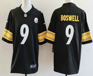Men's Pittsburgh Steelers #9 Chris Boswell Limited Black Vapor Jersey