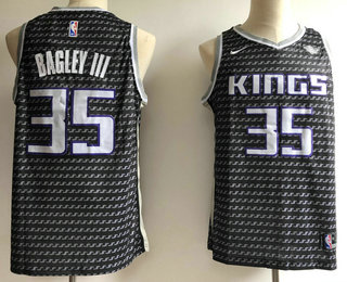 Men's Sacramento Kings #35 Marvin Bagley III Black Nike 2018 NBA Swingman City Edition Jersey
