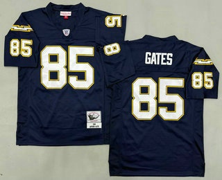 Men's San Diego Chargers #85 Antonio Gates Navy 2006 Throwback Jersey