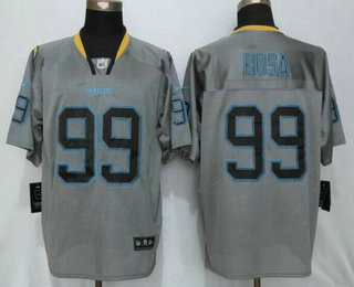 Men's San Diego Chargers #99 Joey Bosa Lights Out Gray NFL Nike Elite Jersey