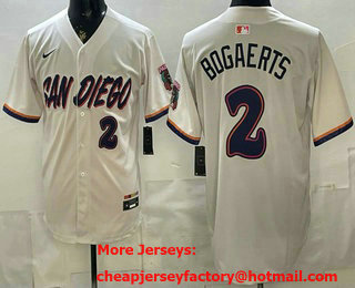 Men's San Diego Padres #2 Xander Bogaerts Cream 2026 City Connect Stadium Jersey