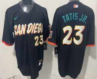 Men's San Diego Padres #23 Fernando Tatis Jr Black 2026 City Connect Stadium Jersey