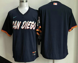 Men's San Diego Padres Blank Navy 2026 City Connect Stadium Jersey