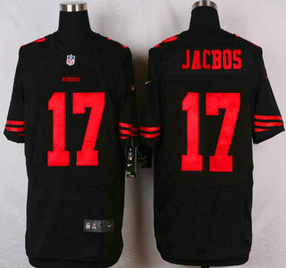 Men's San Francisco 49ers #17 Chuck Jacobs 2015 Nike Black Elite Jersey