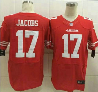 Men's San Francisco 49ers #17 Chuck Jacobs Nike Red Elite Jersey