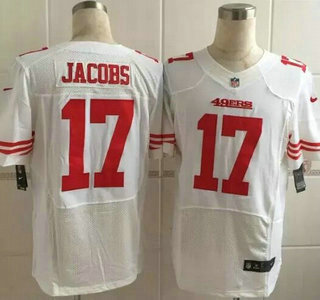Men's San Francisco 49ers #17 Chuck Jacobs Nike White Elite Jersey