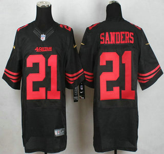 Men's San Francisco 49ers #21 Reggie Bush 2015 Nike Black Elite Jersey