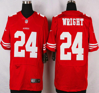 Men's San Francisco 49ers #24 Shareece Wright Nike Red Elite Jersey
