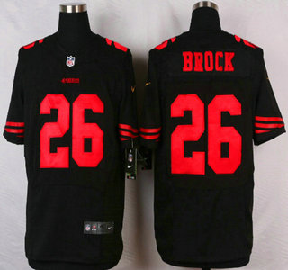 Men's San Francisco 49ers #26 Tramaine Brock 2015 Nike Black Elite Jersey