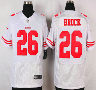 Men's San Francisco 49ers #26 Tramaine Brock Nike White Elite Jersey