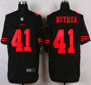 Men's San Francisco 49ers #41 Antoine Bethea 2015 Nike Black Elite Jersey
