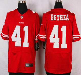 Men's San Francisco 49ers #41 Antoine Bethea Nike Red Elite Jersey