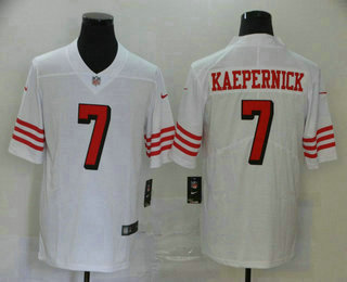 Men's San Francisco 49ers #7 Colin Kaepernick White New 2020 Color Rush Vapor Untouchable Limited Jersey