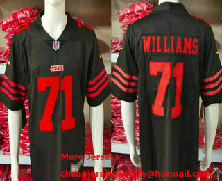 Men's San Francisco 49ers #71 Trent Williams Black 2024 Vapor Stitched Nike Limited Jersey