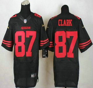 Men's San Francisco 49ers #87 Dwight Clark 2015 Nike Black Elite Jersey
