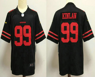 Men's San Francisco 49ers #99 Javon Kinlaw Black 2020 Vapor Untouchable Stitched NFL Nike Limited Jersey