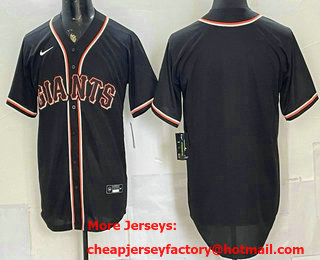 Men's San Francisco Giants Blank 2026 Black Fashion Cool Base Jersey
