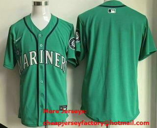 Men's Seattle Mariners Blank Aqua Stadium Jersey
