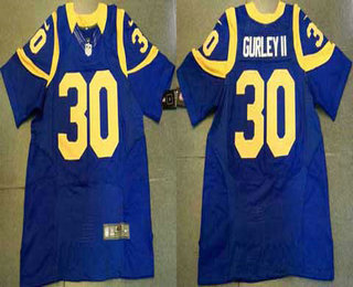 Men's St. Louis Rams #30 Todd Gurley II Royal Blue Alternate NFL Nike Elite Jersey