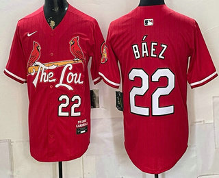 Men's St Louis Cardinals #22 Joshua Baez Red Limited Jersey