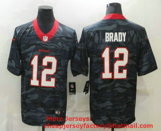 Men's Tampa Bay Buccaneers #12 Tom Brady 2020 Camo Limited Stitched Nike NFL Jersey