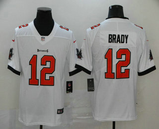 Men's Tampa Bay Buccaneers #12 Tom Brady White 2020 NEW Vapor Untouchable Stitched NFL Nike Limited Jersey