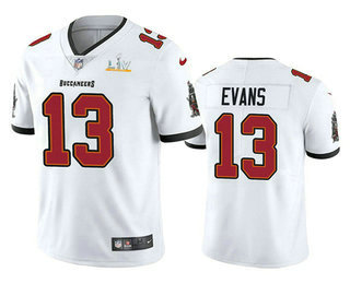 Men's Tampa Bay Buccaneers #13 Mike Evans White 2021 Super Bowl LV Vapor Untouchable Stitched Nike Limited NFL Jersey