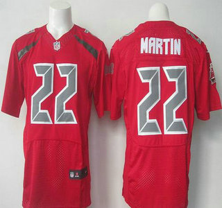 Men's Tampa Bay Buccaneers #22 Doug Martin Nike Red Color Rush 2015 NFL Elite Jersey