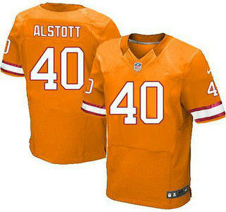 Men's Tampa Bay Buccaneers #40 Mike Alstott Orange Retired Player NFL Nike Elite Jersey