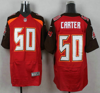 Men's Tampa Bay Buccaneers #50 Bruce Carter Red Team Color NFL Nike Elite Jersey